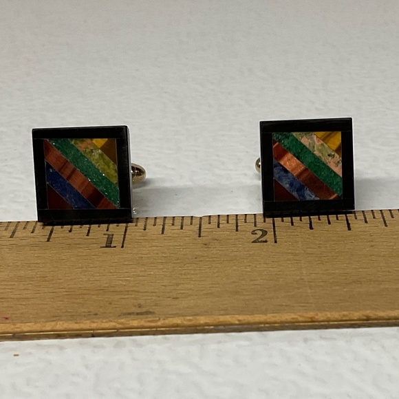 Men’s Cufflinks Inlay Design - Picture 4 of 4
